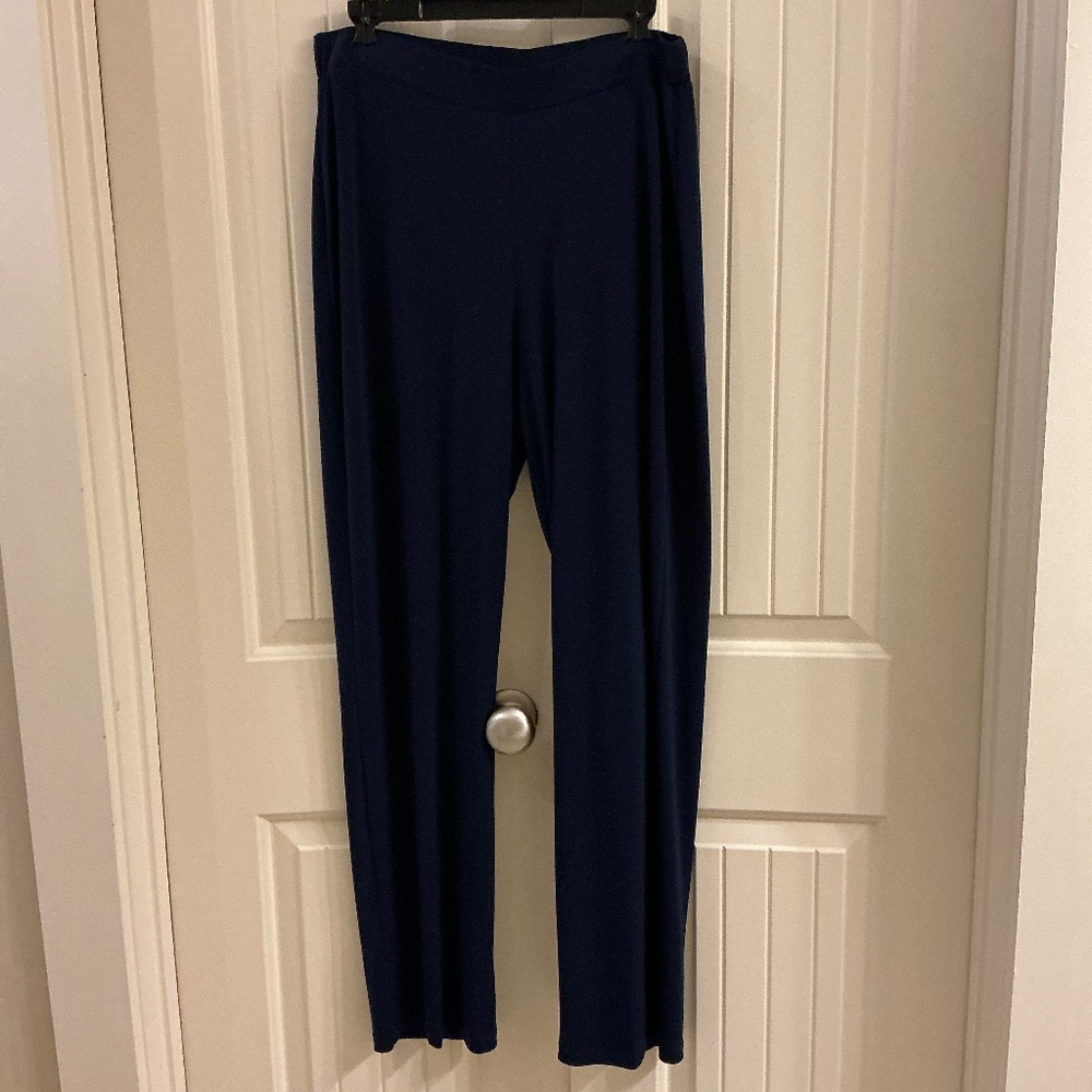 Navy Travel Elements Large Polyester and Spandex Pants